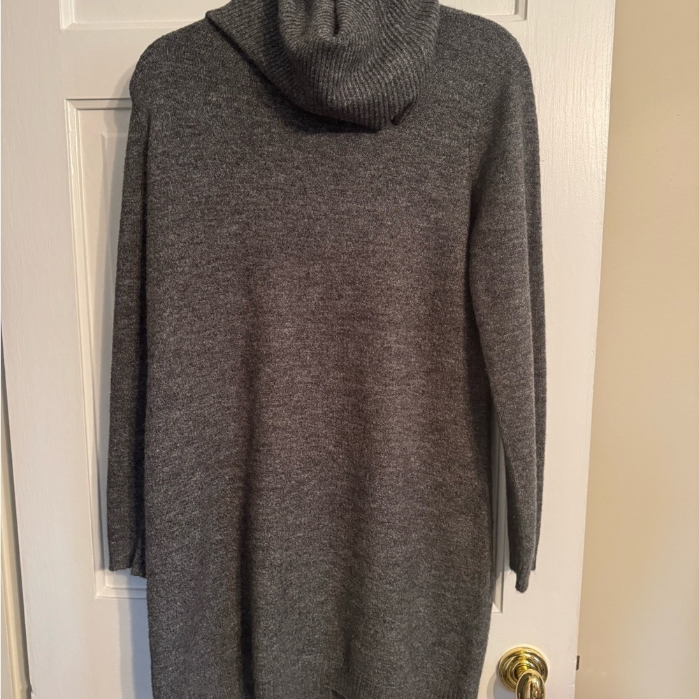 Plaid Coat + Sweater Dress Outfit Bundle M/L Workwear Layered Fall Winter Look - Picture 3 of 5